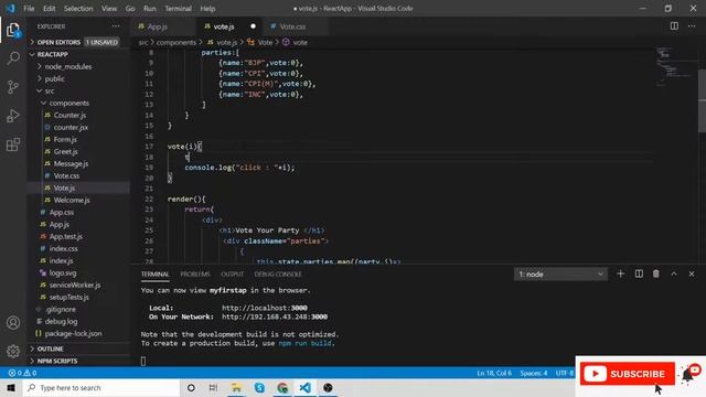 React Js Tutorial - Voting System | Part - 3 смотреть онлайн