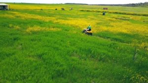 Садовый мини трактор STIGA | Съемка с коптера