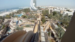 Самый страшный аттракцион в аквапарке Дубае Wild Wadi, водная горка камикадзе  GoPro Hero 3
