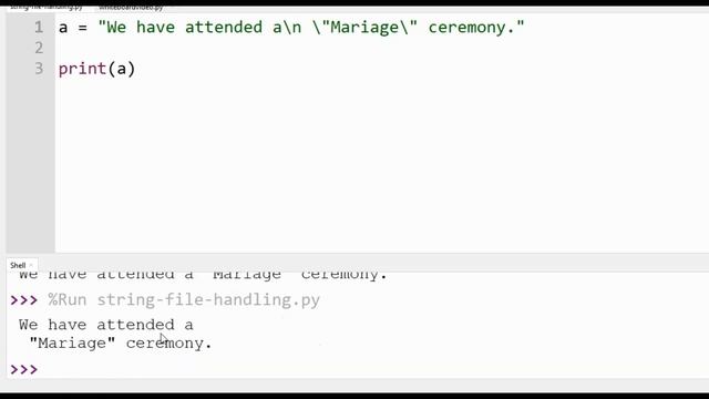 Python Tutorial for Beginners 3 | Python Strings & File Handling