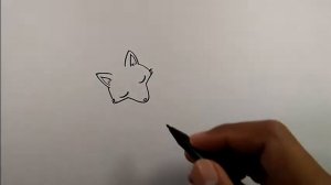 How to draw a fox sleeping | Simple Drawings