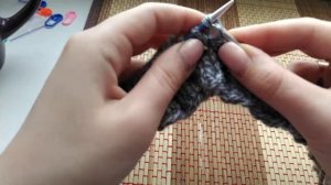 Мужской снуд спицами красивым узором (часть 1)