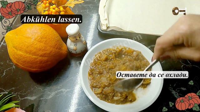 Aromatische Erinnerungen an Mamas Küche  Schneller aromatischer Strudel mit Kürbis und Äpfeln