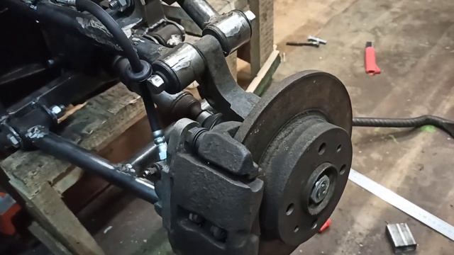 Самодельный квадроцикл из Оки. Тормозная система смотреть онлайн