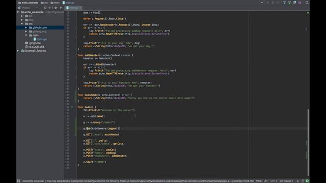 Creating Golang WebServer With Echo - Part 4：Intro to Middlewares