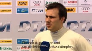 Testfahrten Dijon 2009 - Interview Gary Paffett