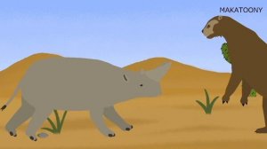 Cenozoic Cartoons: Cenozoic Battles - Arctodus vs Arsinoitherium (Stick nodes)