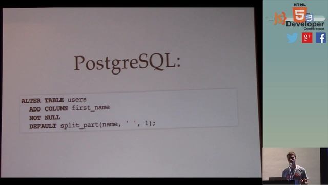 HTML5DevConf: Conrad Irwin, "MongoDB, confessions of a PostgreSQL-lover"