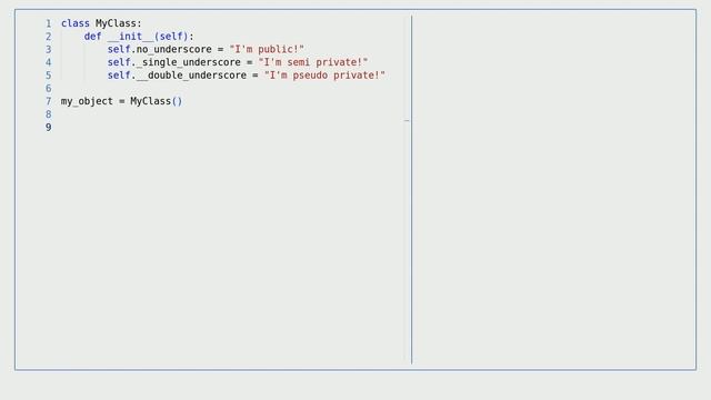 Python - Object Oriented: Access Modifiers