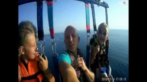 Парасейлинг с детьми. Parasailing Antalia
