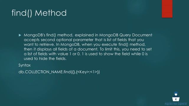 How to use MongoDB Projection | What is Projection in MongoDB | CRUD Operation | Asp.Net Core