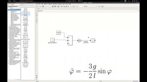 Построение модели физического мятника в Simulink