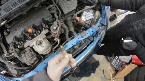 R18 Honda Civic Thermostat + Spark Plugs Replacement POV Style