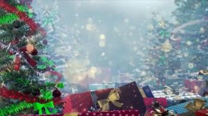 Футаж новогодний фон ёлка #1