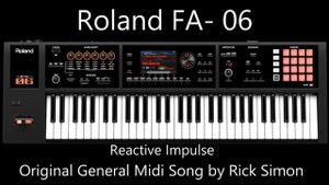 Roland FA-06 playing a custom General Midi file