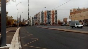 Москва 1100 Новотушинская улица, Новотушинский проезд осень день