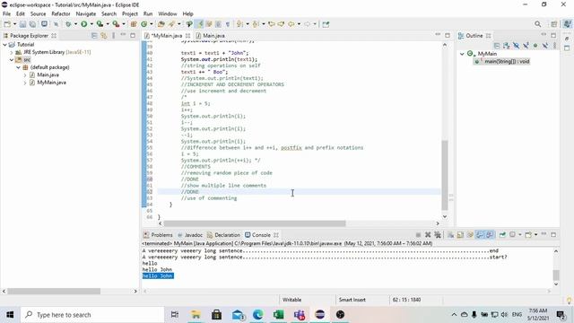 Java Basics - Operations(5/5) - Increment and decrement operators смотреть онлайн