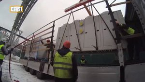 Выгрузка и установка чиллера