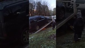 Погрузка на эвакутор сдвижная платформа