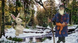 СНЕГ И ЗАЯЦ. Бурятская народная сказка