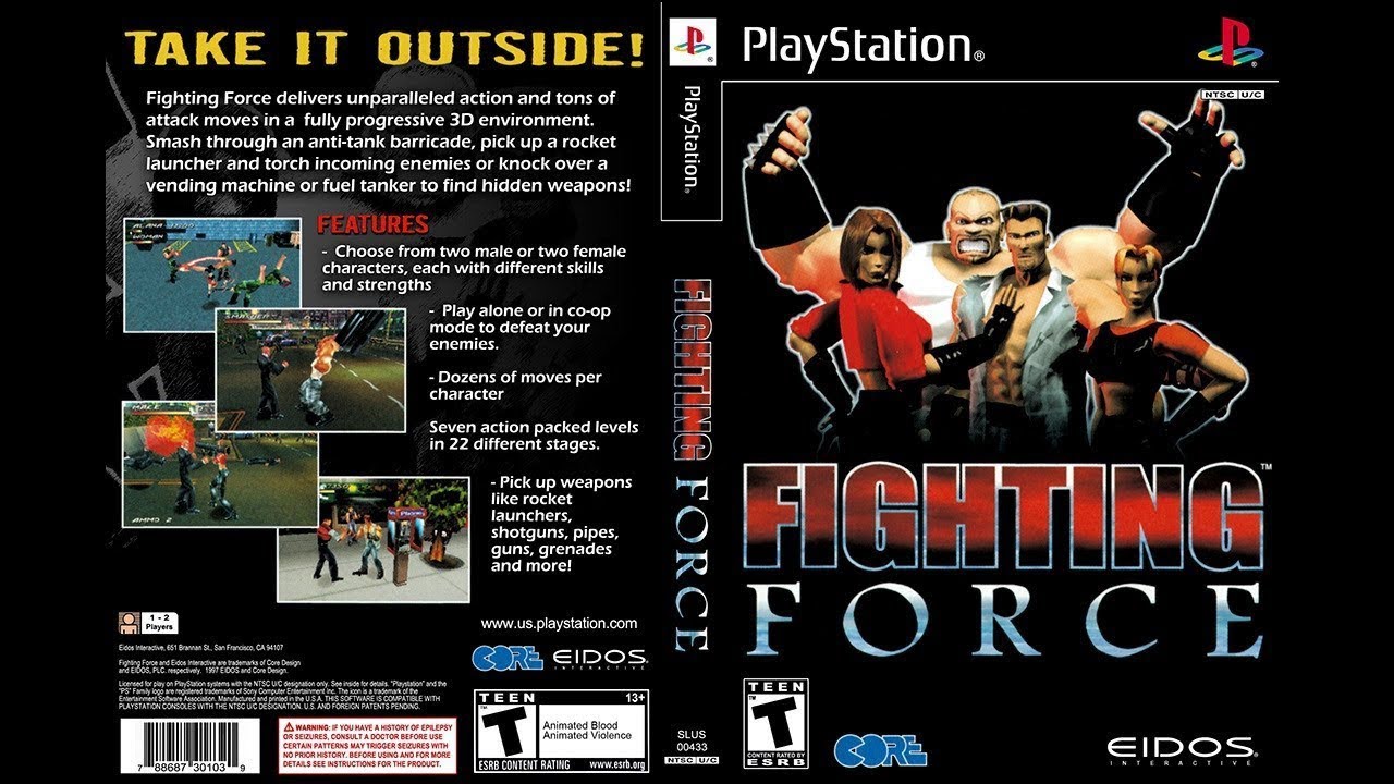 Прохождение игры Fighting Force  на PlayStation 1