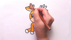 Как Нарисовать Оленя❄️Нарисовать Олененка?How to Draw a Cute Deer