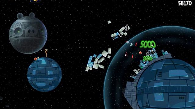 Angry Birds Star Wars Death Star 2-8 One Bird 3 Star Solution смотреть онлайн