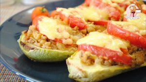 ФАРШИРОВАННЫЕ КАБАЧКИ с фаршем запеченные в духовке: как приготовить, рецепт