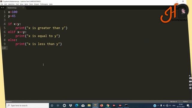 If Statement In Python | If Else in Python Tutorial | Shorthand If | Ternary If |  Hello DHIRENDRA