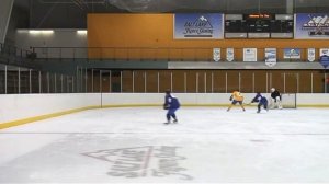 Хоккей игра защитника Spelet langs sarg JUNI 9 Title 7