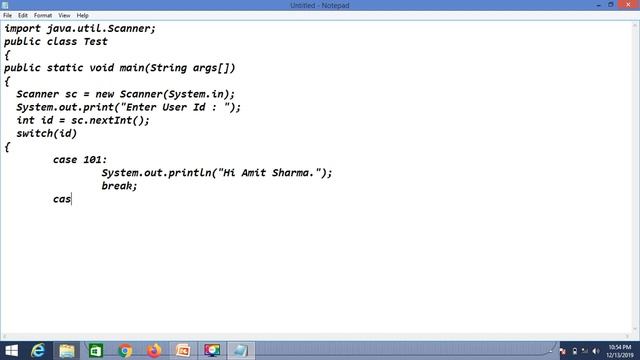Switch Case Statement in Java смотреть онлайн