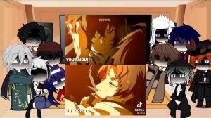 Bsd react to Dazai || [1.5/5] || Dark Era || Fyozai/Odazai || ??/?? ||explain in the pin comment