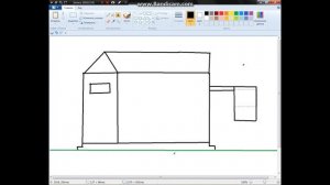 как рисовать домик?! урок 1