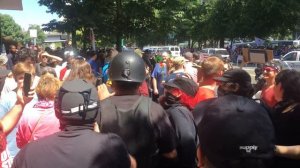 EXCLUSIVE! Joey Gibson ASSAULTED at Portland Rally!