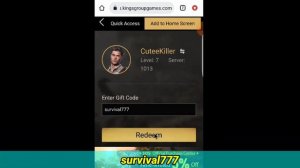 State Of Survival: How To Redeem Code In iOS | State Of Survival Codes