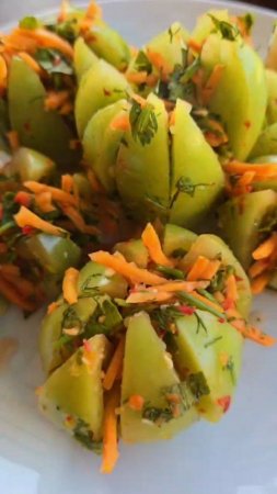 Готовим вкуснейшие зелёные помидоры