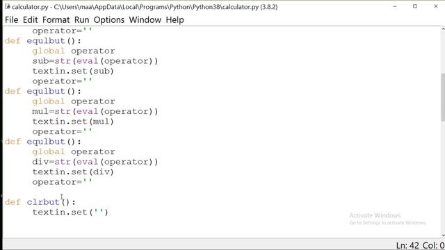 create calculator using python step by step for beginner