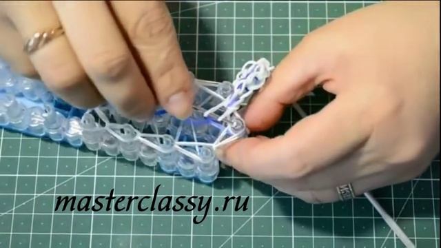 Rainbow loom: snowflake. Снежинка из резинок Rainbow Loom своими руками