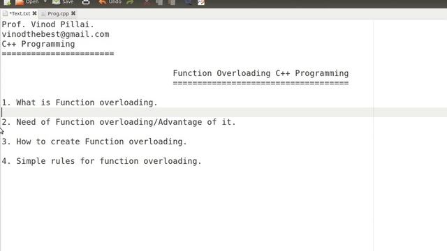 Function Overloading in C++