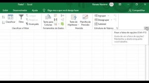 Como Ocultar/Exibir Faixa de Opções no Excel.