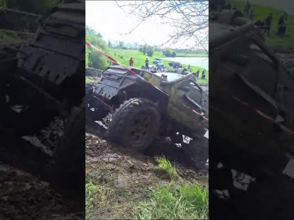 Ока едет в гору на лебедке спорт#shorts #short #shortvideo #automobile #shortvideo #offroad