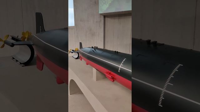 Макет атомной подводной лодки К-278. Model of the K-278 nuclear-powered submarine #k278 #nuclear