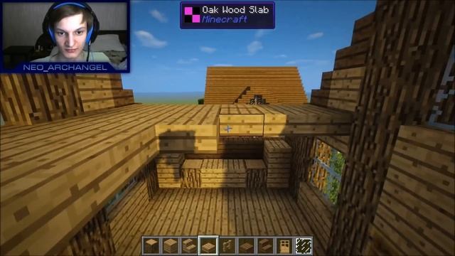 КАК ПОСТРОИТЬ БОЛЬШОЙ И КРАСИВЫЙ ДЕРЕВЯННЫЙ ДОМ ДЛЯ ВЫЖИВАНИЯ В МАЙНКРАФТ смотреть онлайн