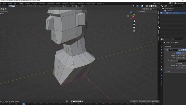 Как распределить равномерно полигоны в  блендере  (Blender tools edit relax distribution chips ) смотреть онлайн