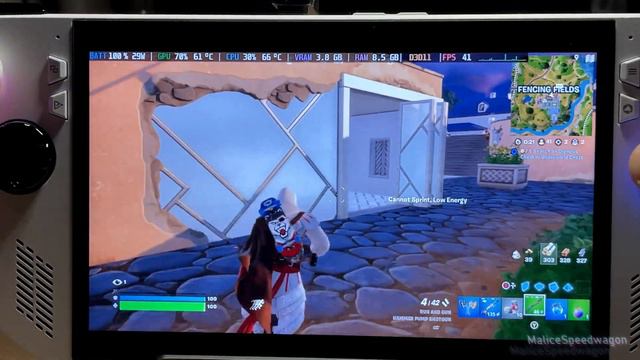 Fortnite Battle Royale Chapter 5 Season 2 - Myths & Mortals | Rog Ally Ryzen Z1 Extreme смотреть онлайн