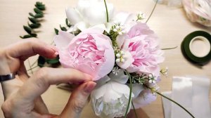 Свадебный букет дублёр из фоамирана. Букет невесты из фоамирана. Пионы из фоамирана. Bridal bouquet