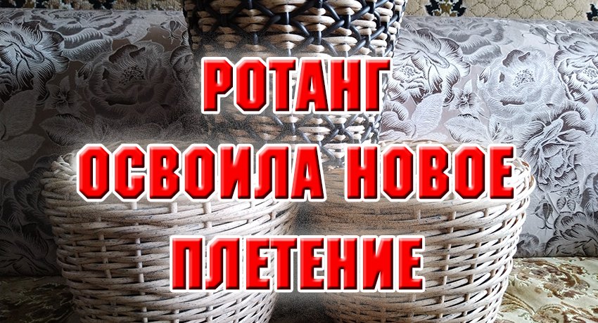 Ротанг. Освоила новое плетение