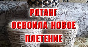 Ротанг. Освоила новое плетение