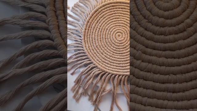 Салфетка макраме ? декор для дома #handmade #macrame #diy