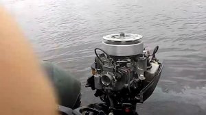 Москва М запуск лодочного мотора руками